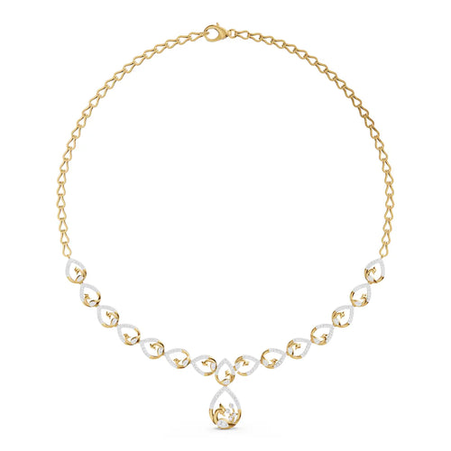Serpentine Wave Diamond Necklace