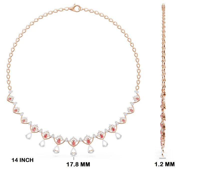 Radiant Crown Diamond Necklace