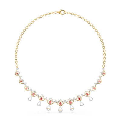Radiant Crown Diamond Necklace