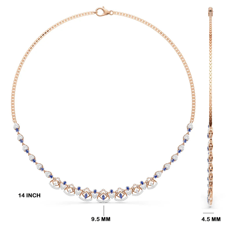 Vivid Prism Fanfare Diamond Necklace