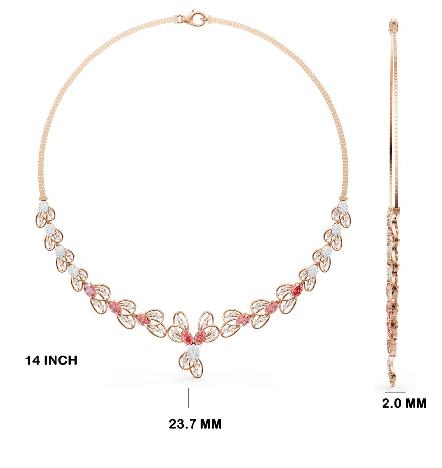Ethereal Flutter Vine Necklace