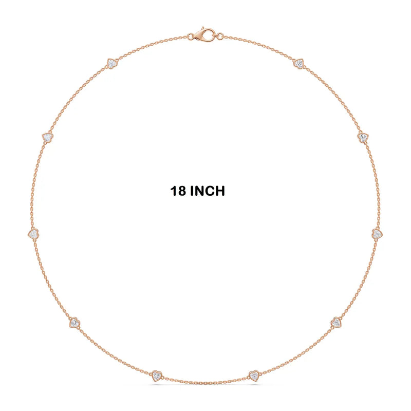 Amour Heart Motif Diamond Necklace