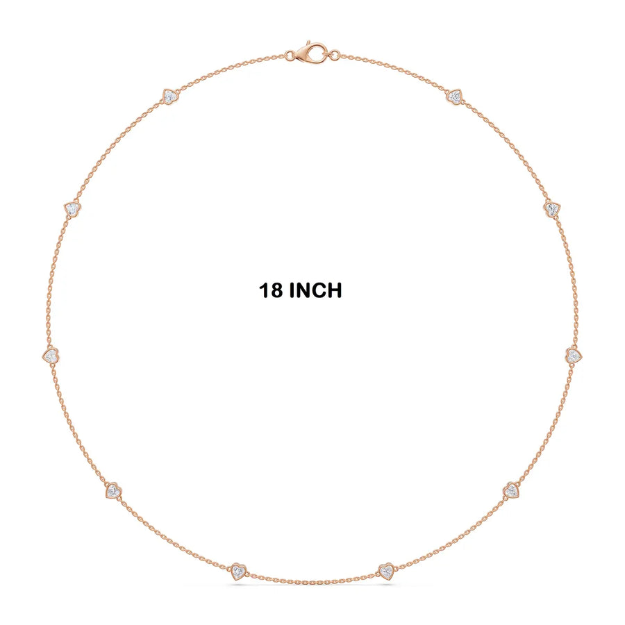 Amour Heart Motif Diamond Necklace