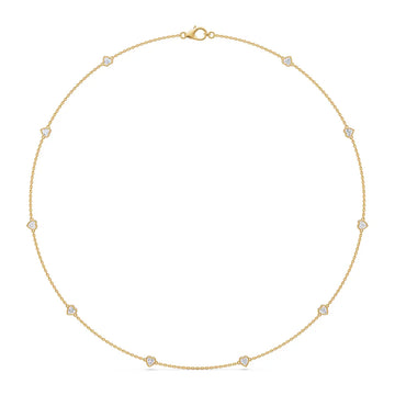 Amour Heart Motif Diamond Necklace