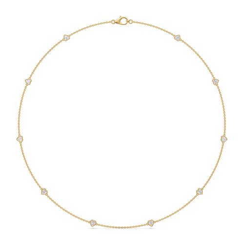 Amour Heart Motif Diamond Necklace