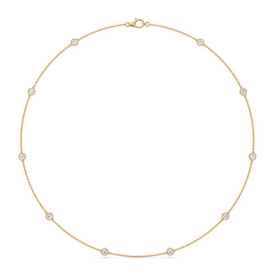 Vespera Solitaire Station Necklace