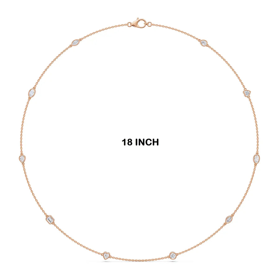 Ophelia Mixed Cut Diamond Necklace