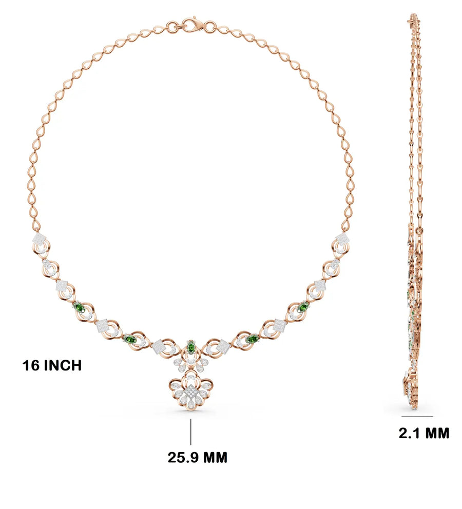 Elira Mosaic Diamond Necklace