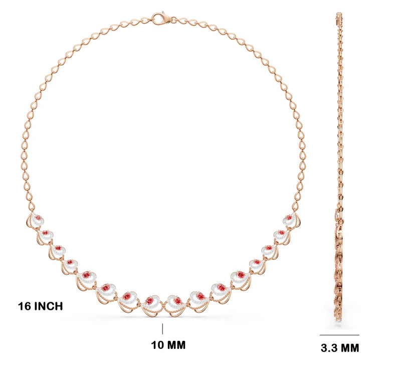 Delphine Ripple Diamond Necklace