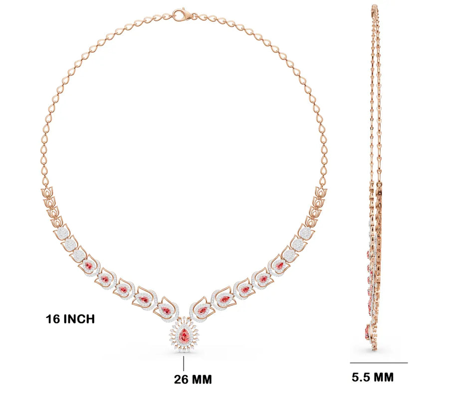 Althea Floret Diamond Necklace