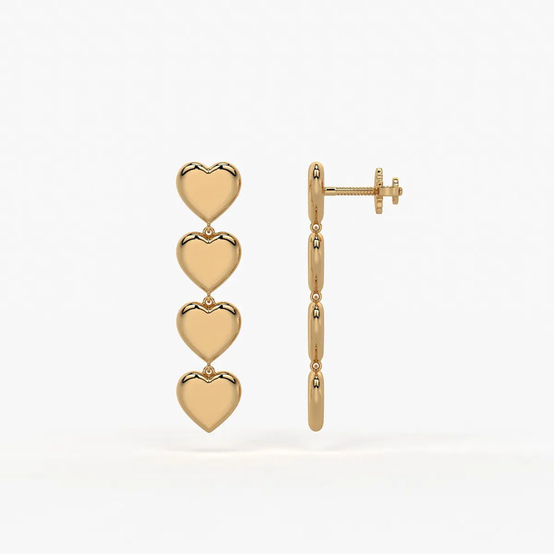 Heartline Drop Earrings