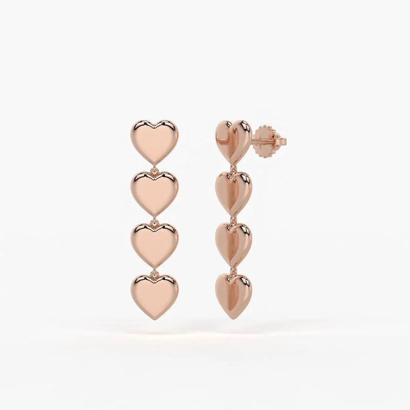 Heartline Drop Earrings