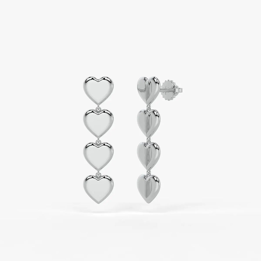 Heartline Drop Earrings