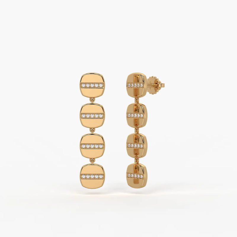 Aurevix Strata Drop Earrings