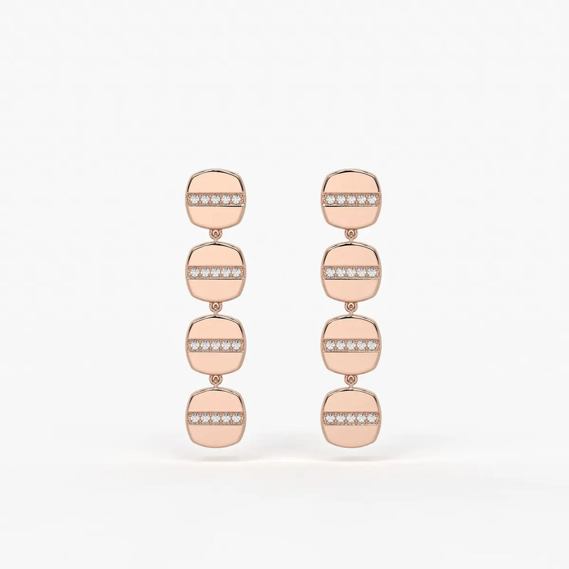 Aurevix Strata Drop Earrings