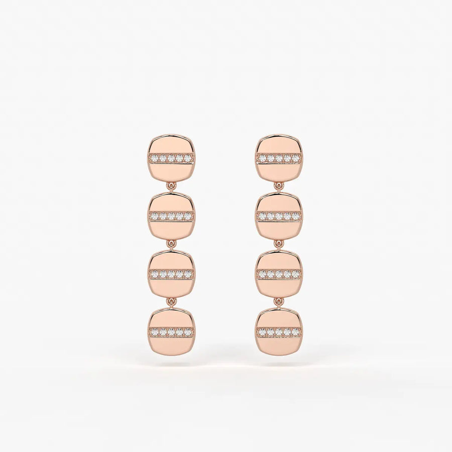 Aurevix Strata Drop Earrings