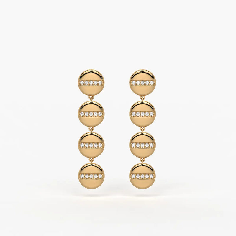 Zenvia Radiant Orbit Drop Earrings