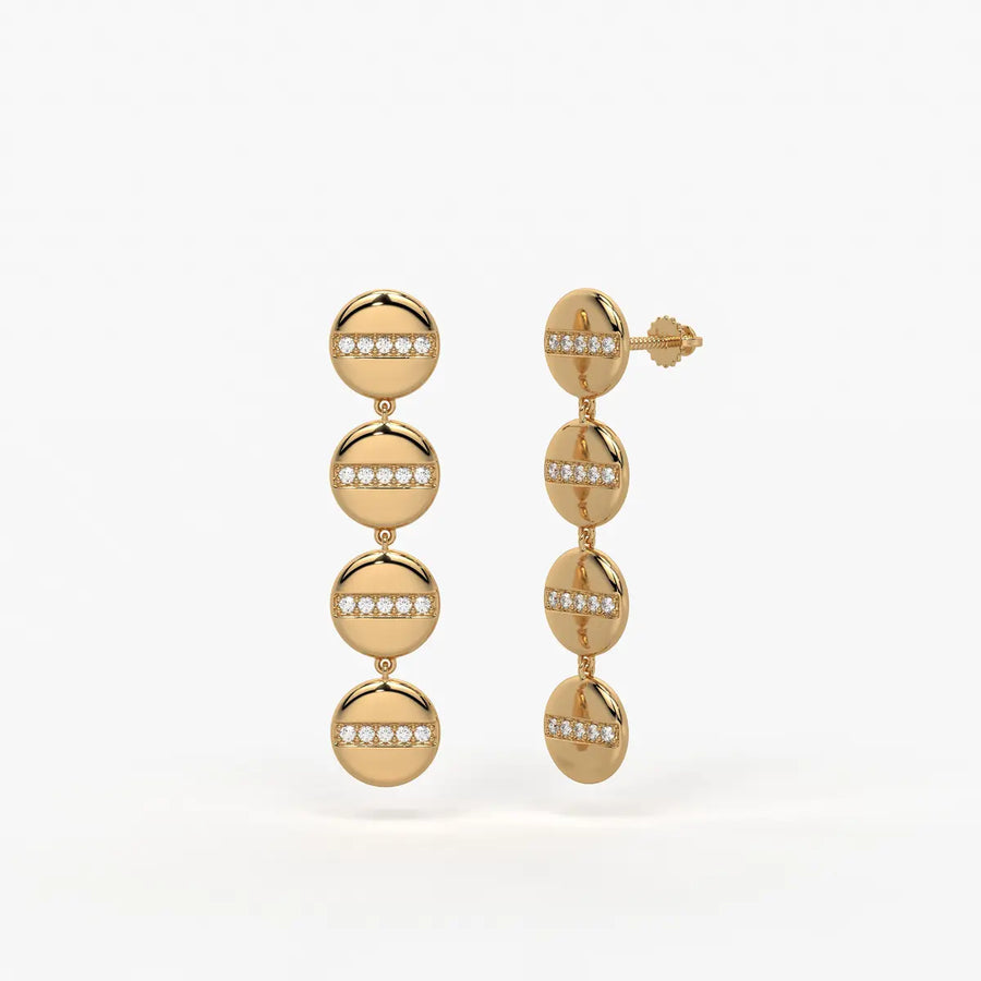 Zenvia Radiant Orbit Drop Earrings