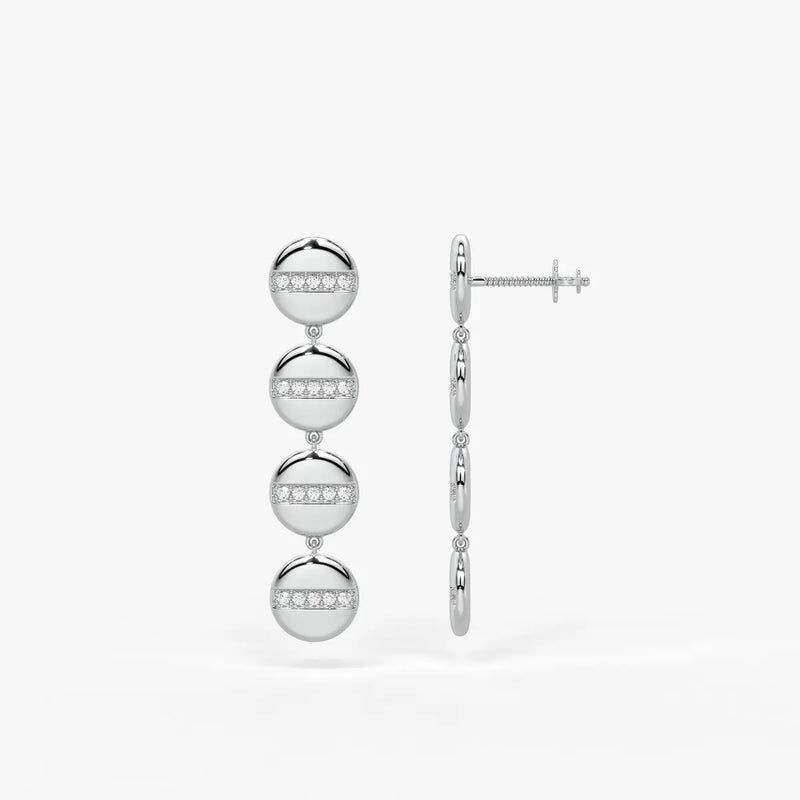 Zenvia Radiant Orbit Drop Earrings