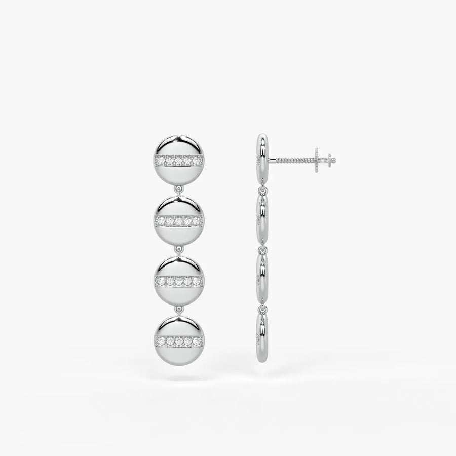 Zenvia Radiant Orbit Drop Earrings