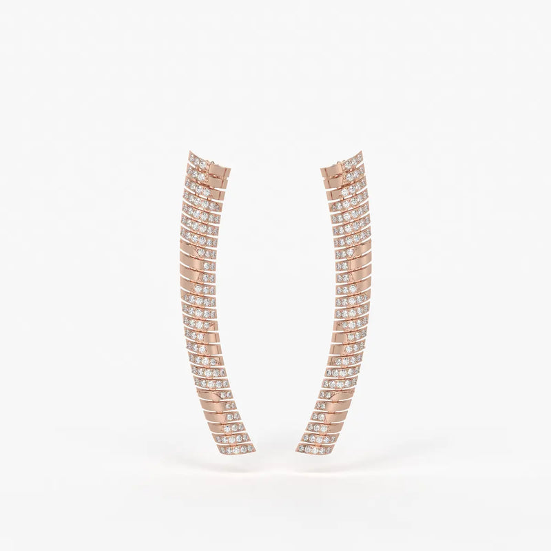 Serpelle Luxe Spiral Drop Earrings