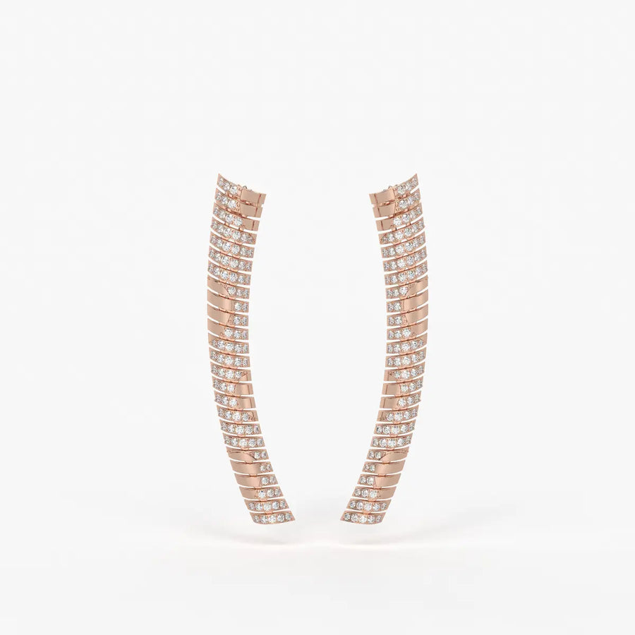 Serpelle Luxe Spiral Drop Earrings