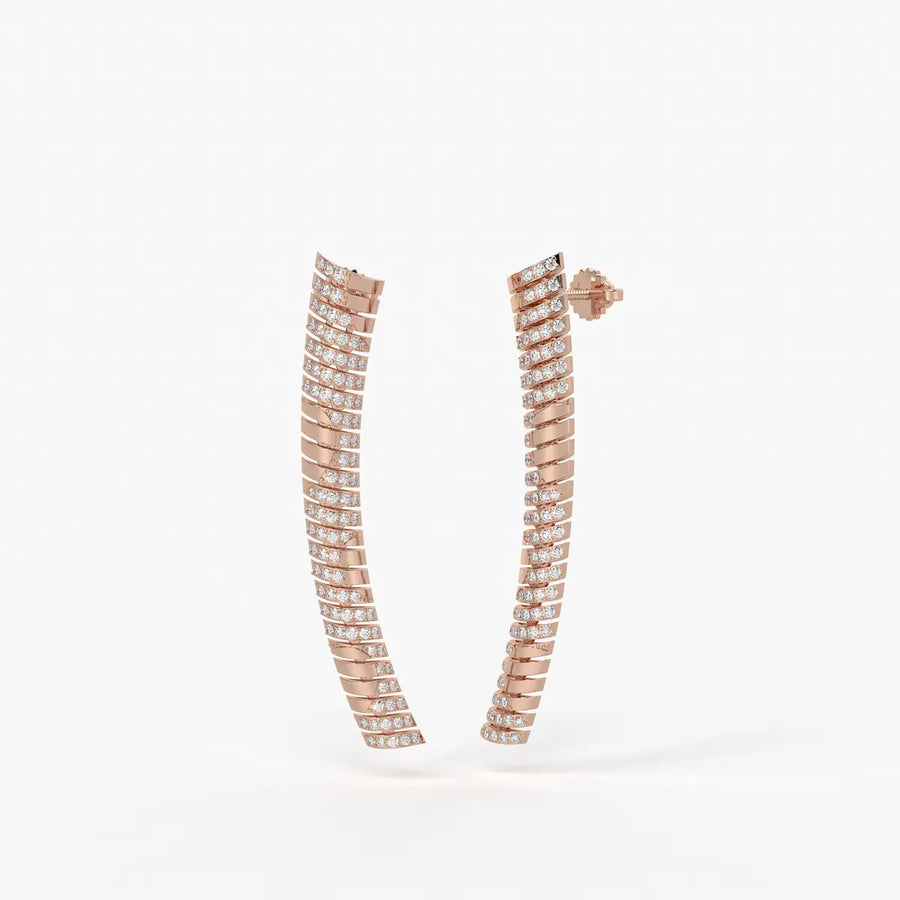 Serpelle Luxe Spiral Drop Earrings