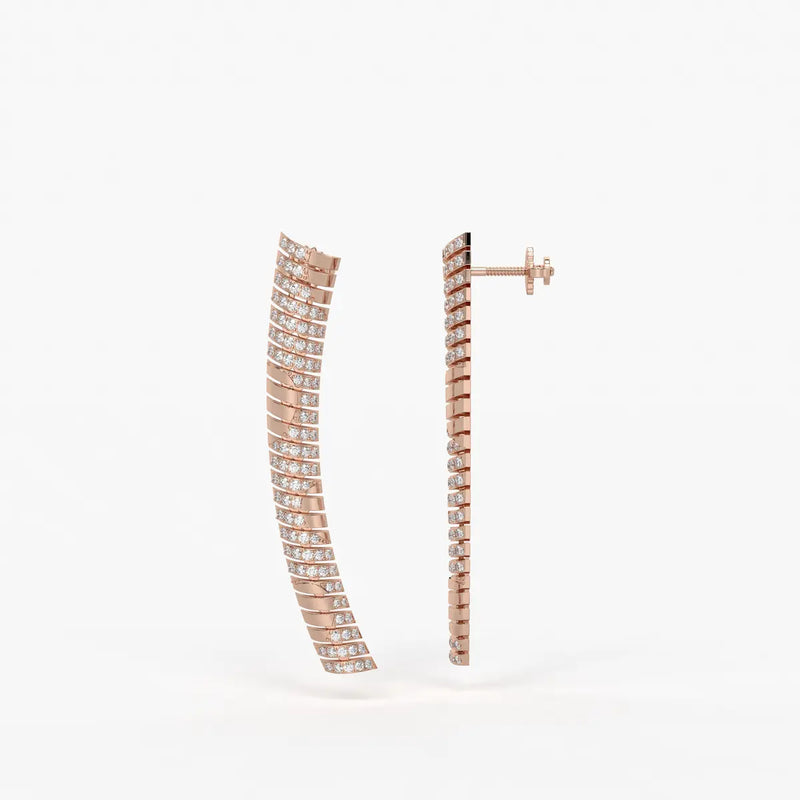 Serpelle Luxe Spiral Drop Earrings