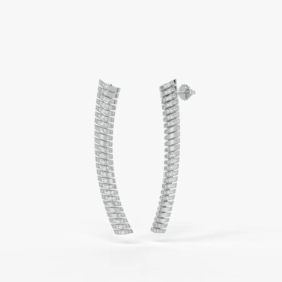 Serpelle Luxe Spiral Drop Earrings