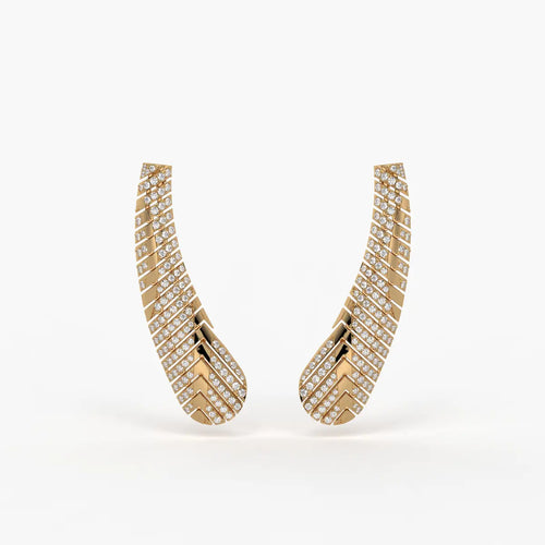 Aervine Diamond Wingline Earrings