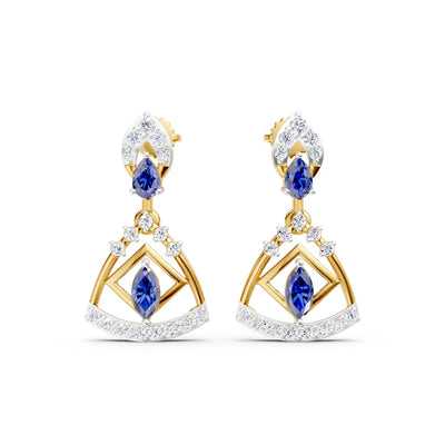 Vivid Prism Fanfare Diamond Drop Earrings
