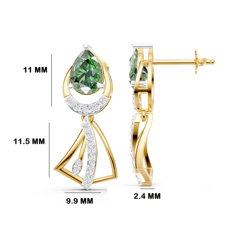 Sylvan Tier Diamond Drop Earrings