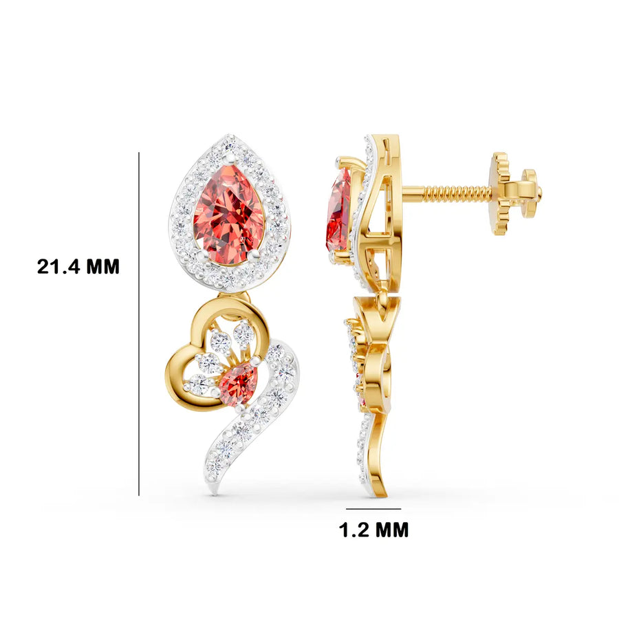 Inaya Floral Diamond Earrings