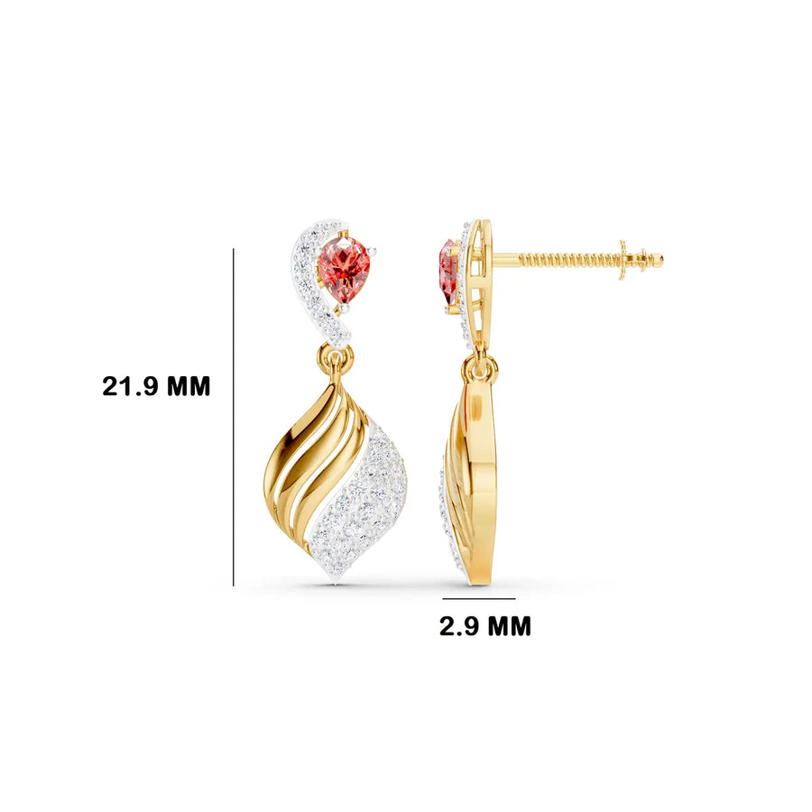 Solene Flutter Diamond Earrings