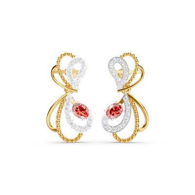 Delphine Ripple Diamond Earrings