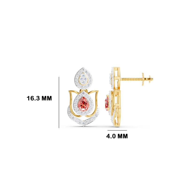 Althea Floret Diamond Earrings
