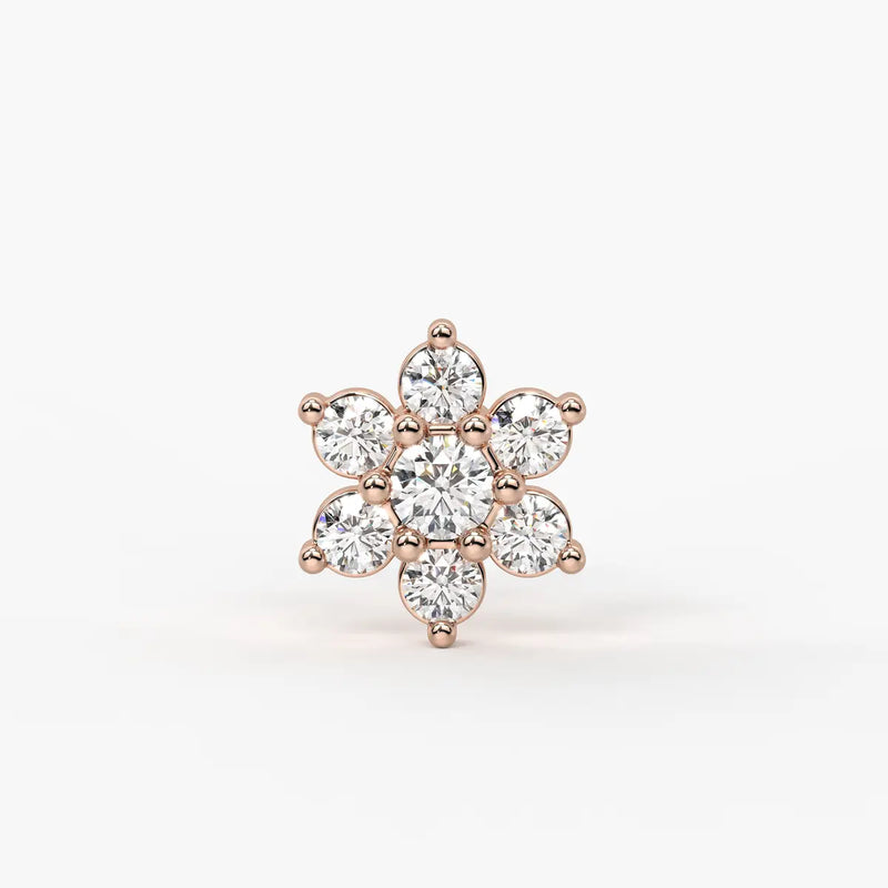 Floral Bloom Stud Nose Pin