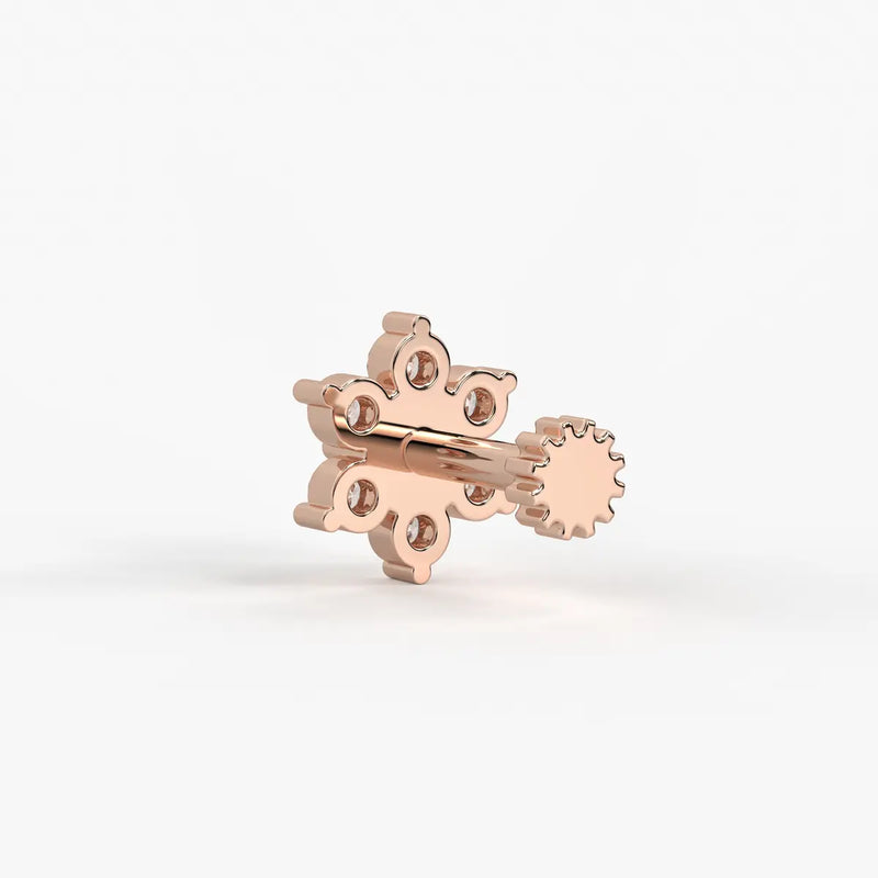 Floral Bloom Stud Nose Pin
