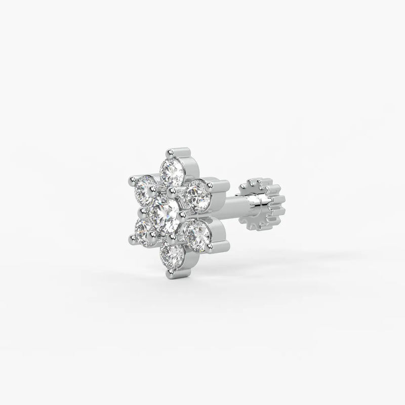 Floral Bloom Stud Nose Pin