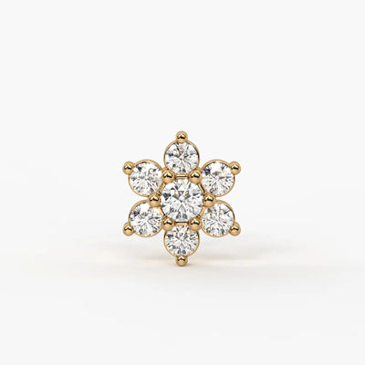 Floral Bloom Stud Nose Pin