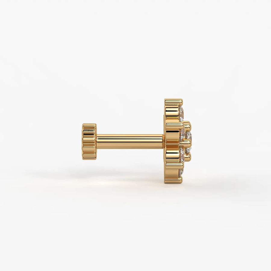 Floral Bloom Stud Nose Pin
