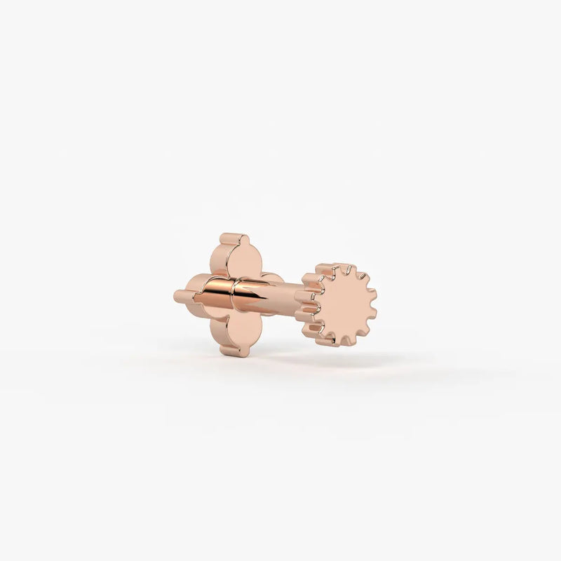 Teardrop Accent Stud Nose Pin