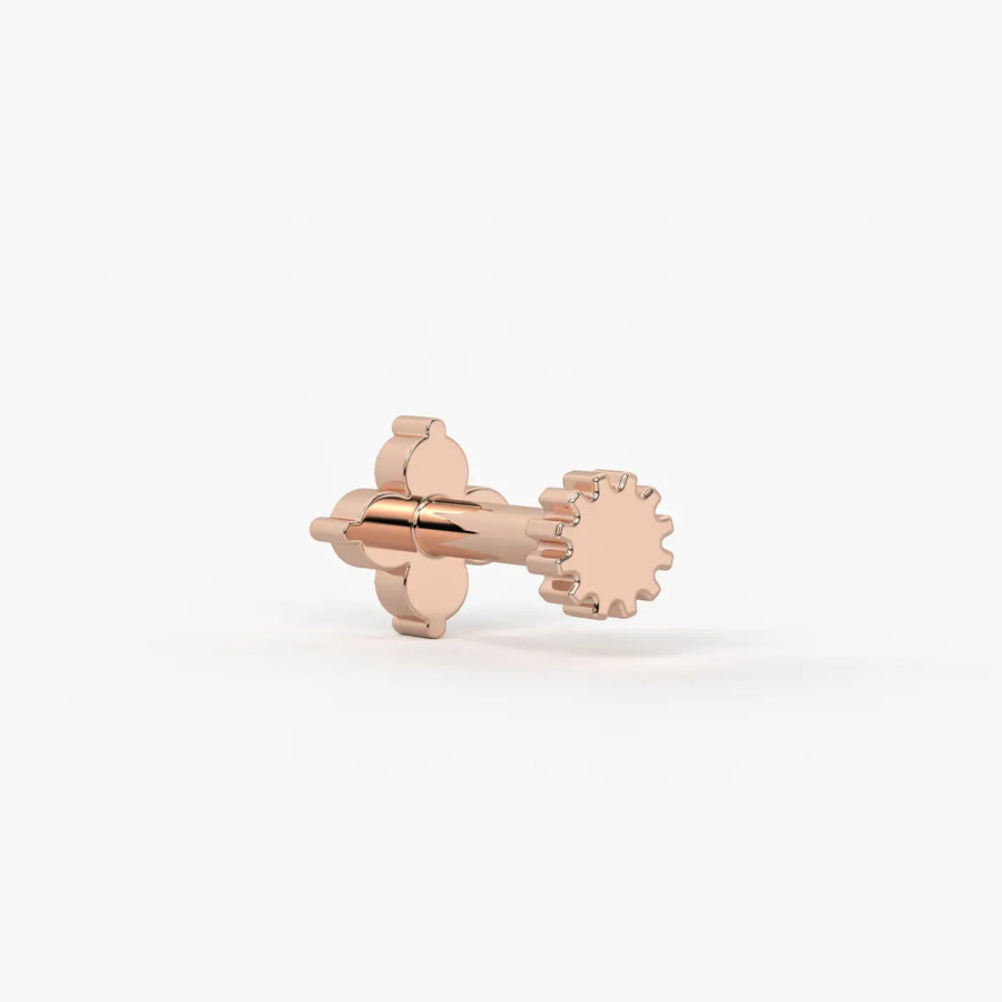 Teardrop Accent Stud Nose Pin