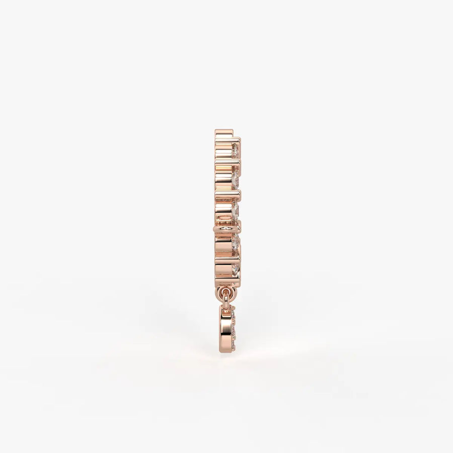 Crescent Curve Stud Nose Pin