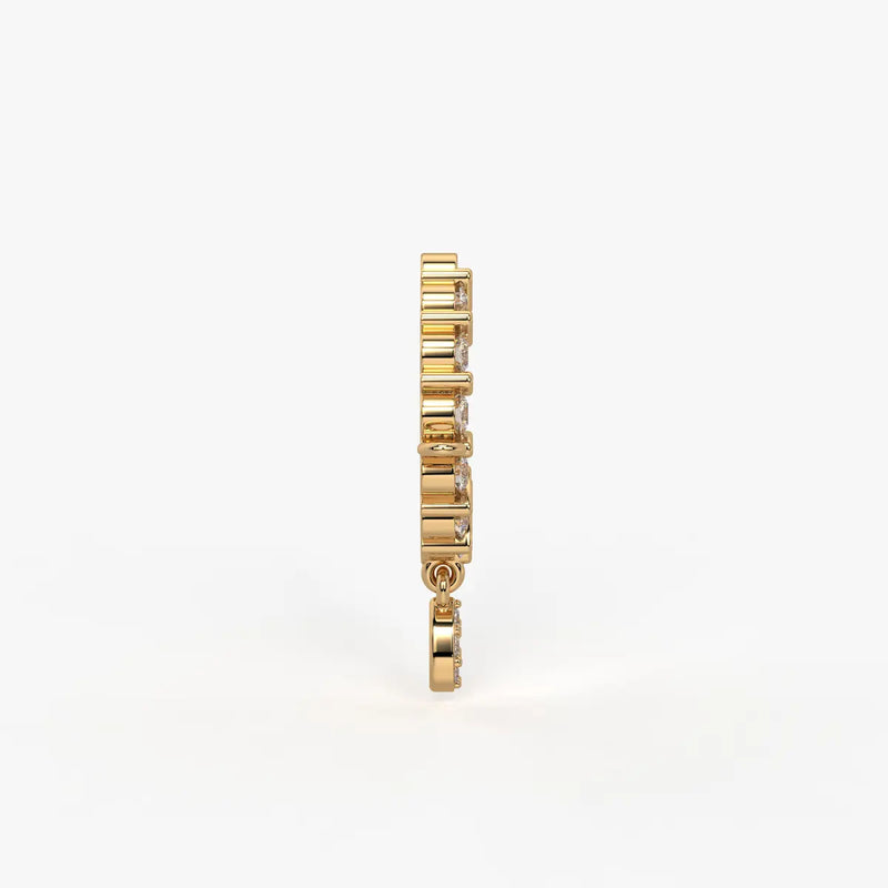 Crescent Curve Stud Nose Pin