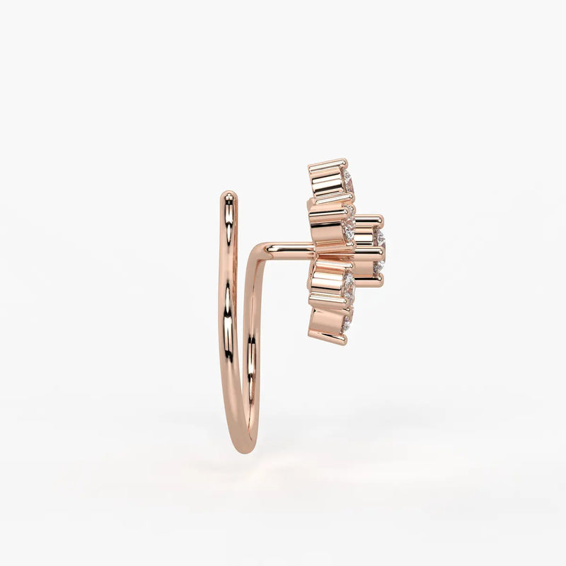 Infinity Floral Stud Nose Pin