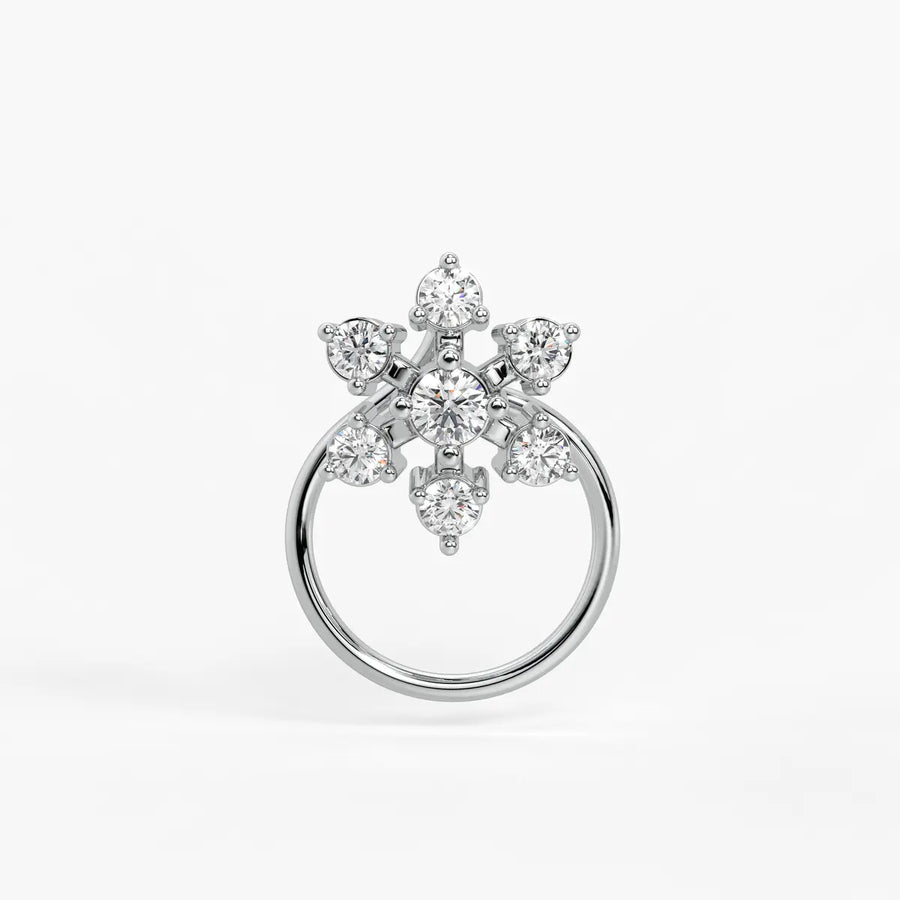 Infinity Floral Stud Nose Pin