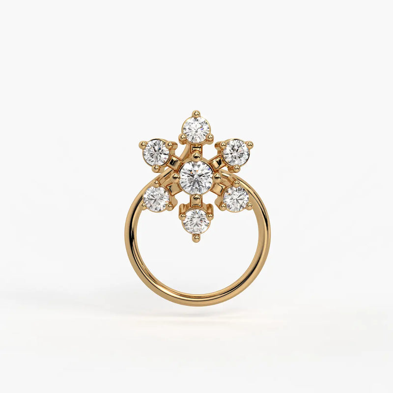 Infinity Floral Stud Nose Pin