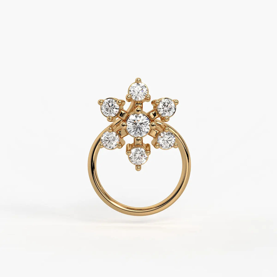 Infinity Floral Stud Nose Pin