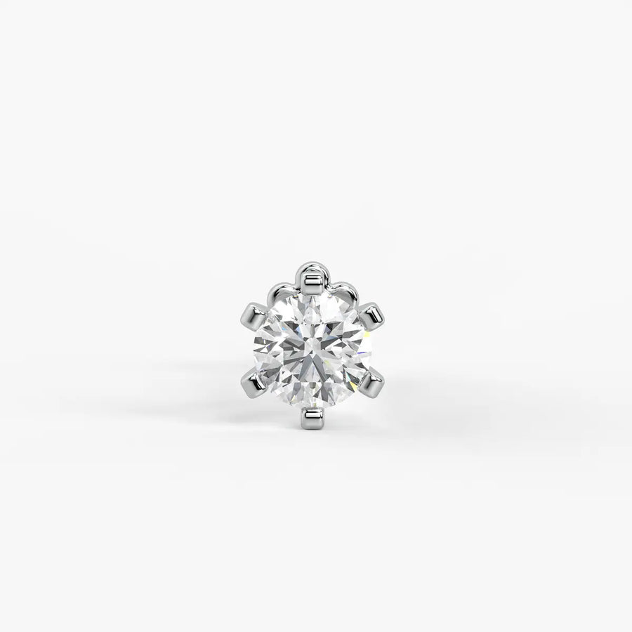 Classic Solitaire Stud Nose Pin